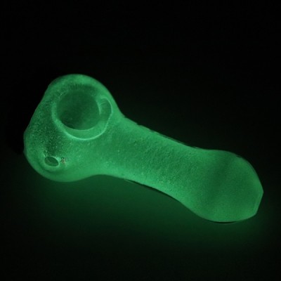 GLASS PIPE GLOW IN DARK EYE GP1015 1CT